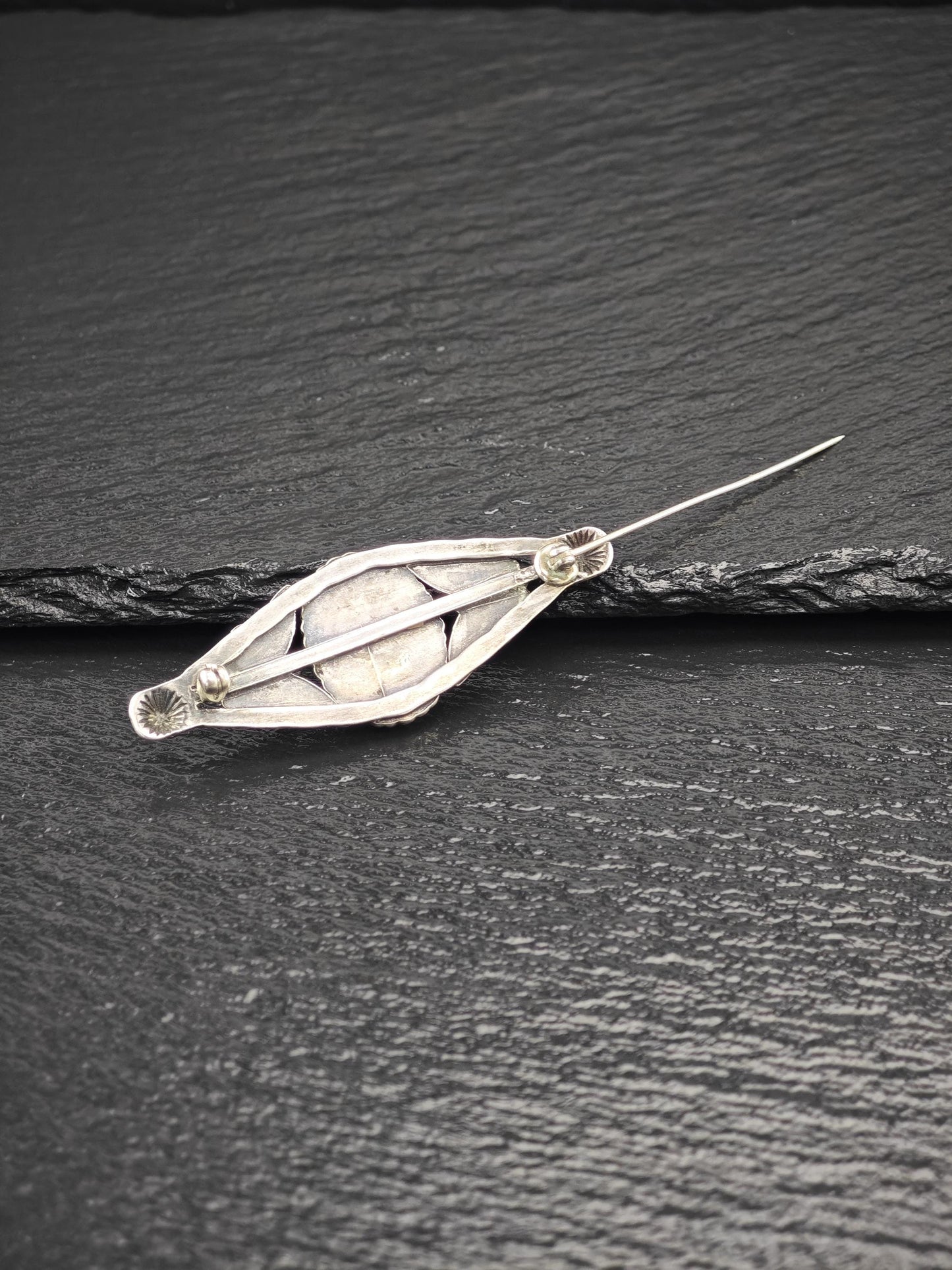 Fred Harvey Era, Stamped Brooch Sterling Silver