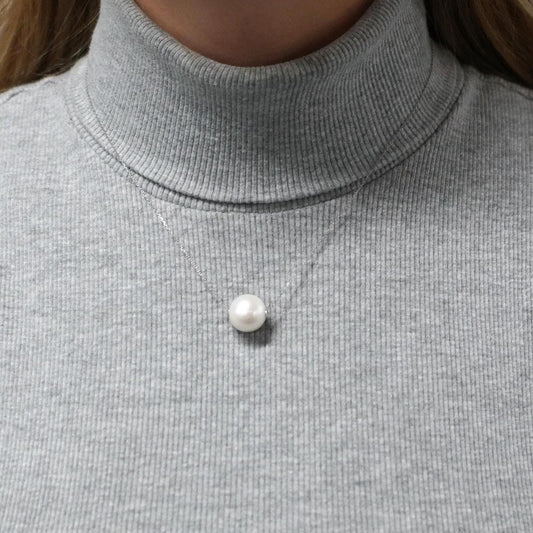 18k White Gold 14mm White South Sea Pearl Necklace