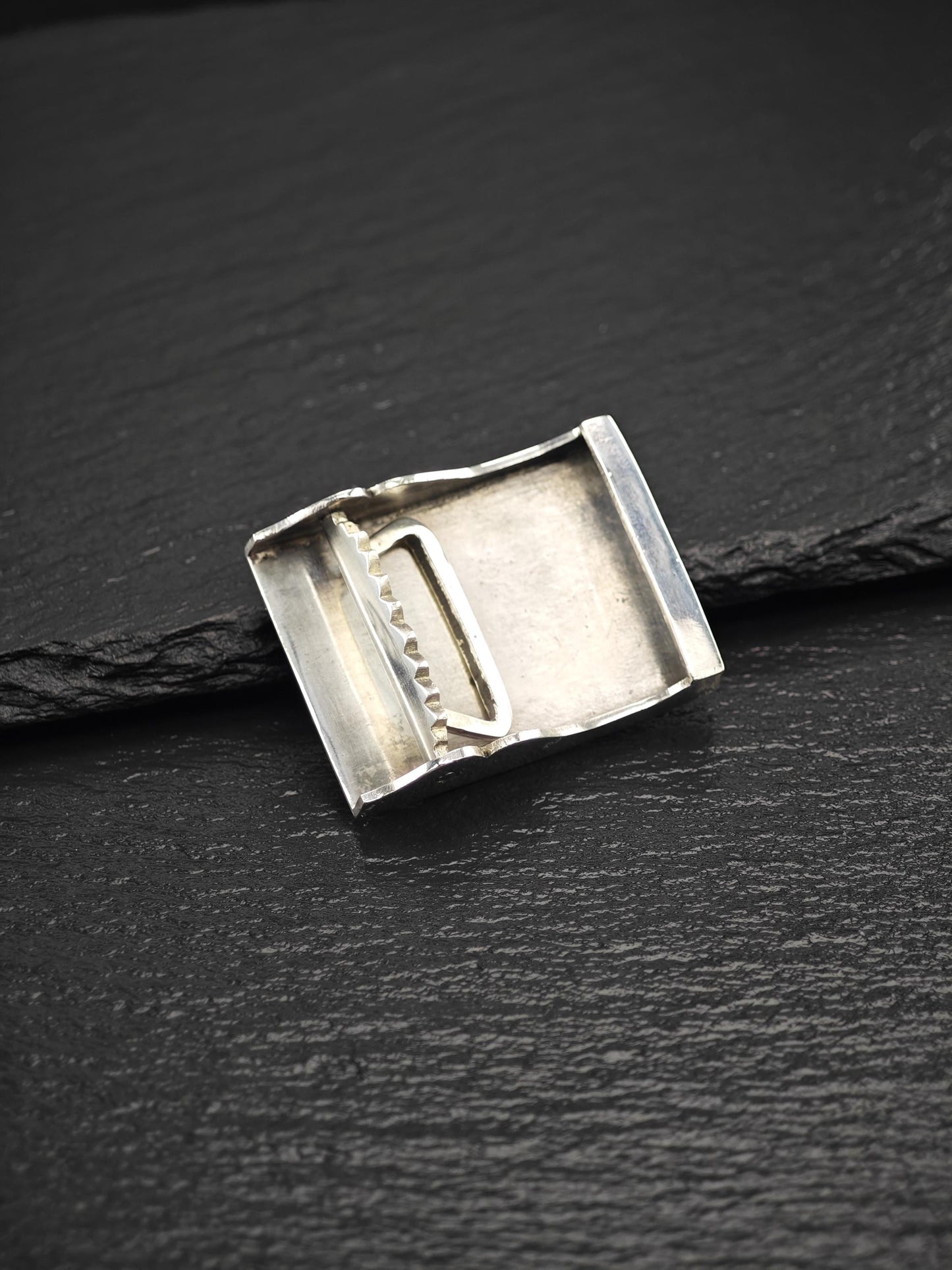 Central South American, Gold Accent, Belt Buckle Sterling Silver