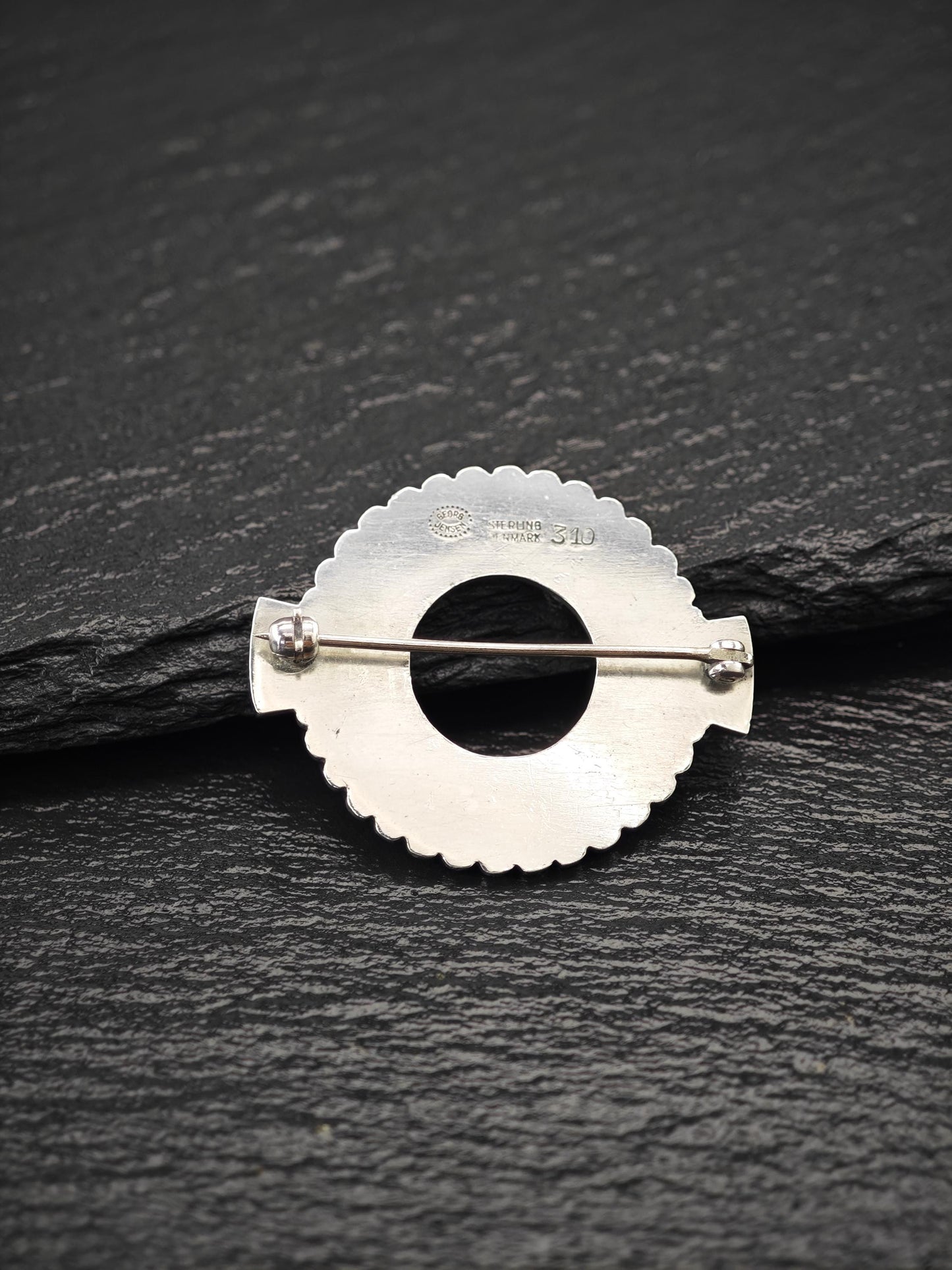 Georg Jensen 310, Geometric, Earring Brooch Set Sterling Silver