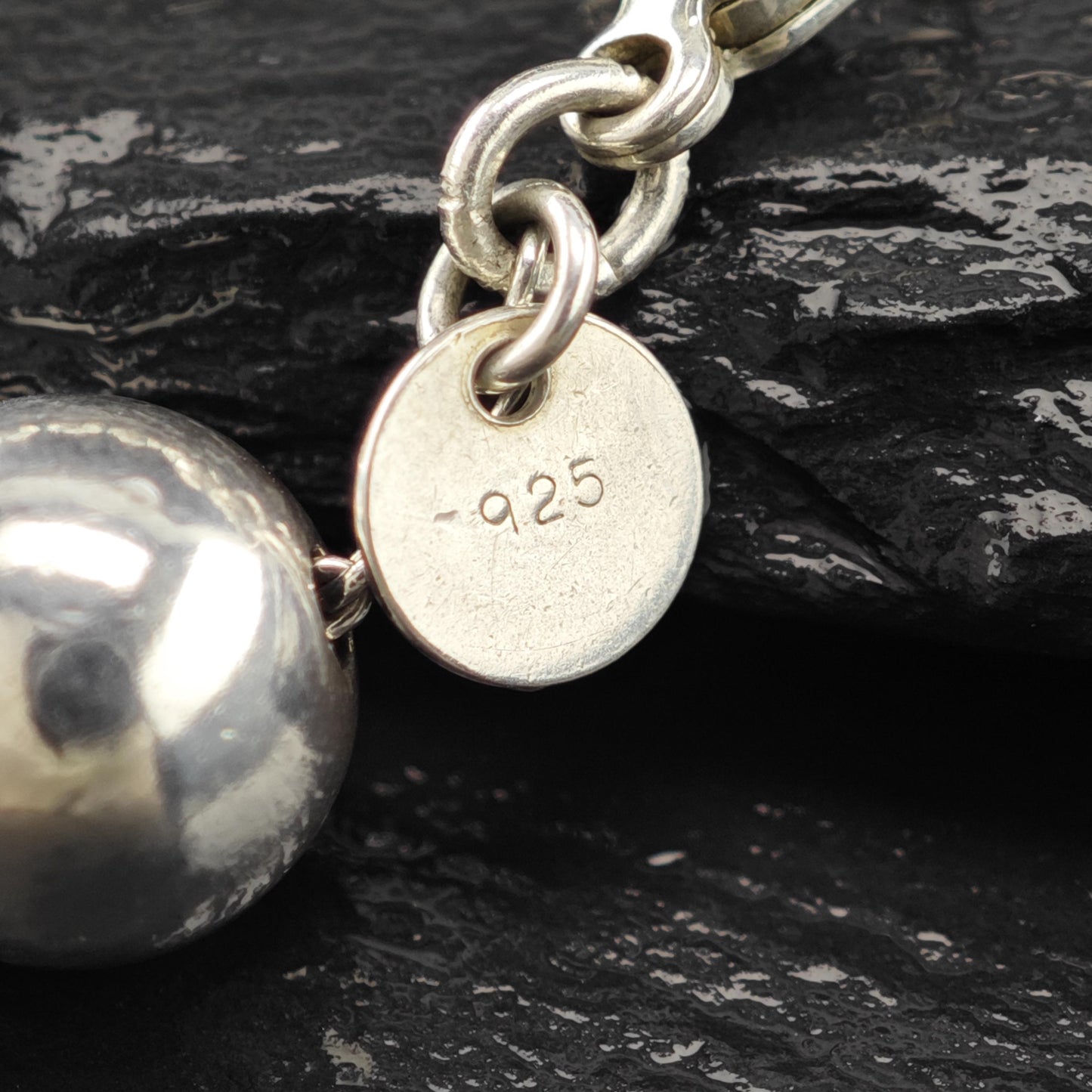 Choice of Tiffany Beaded Link Bracelets, Sterling Silver Size 6 1/2"