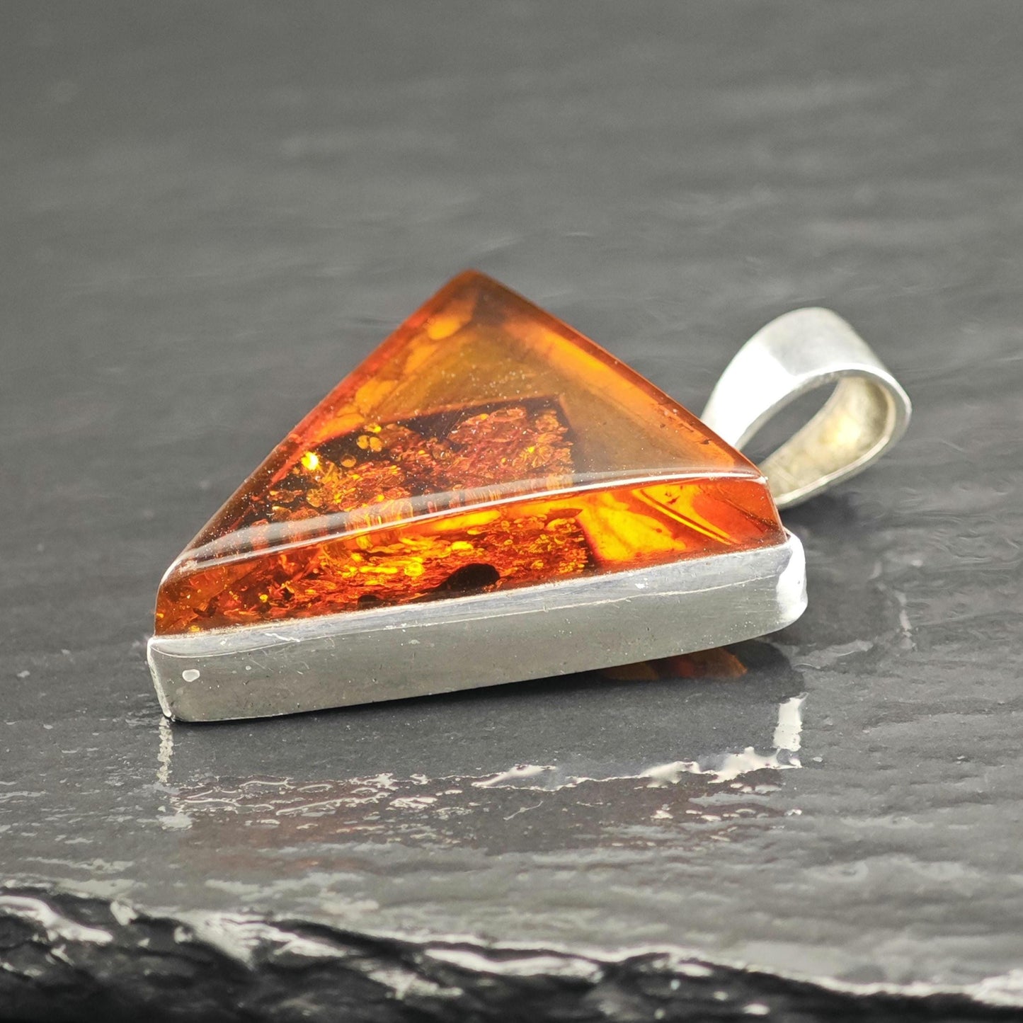 Baltic Amber Pendant Sterling Silver P3037