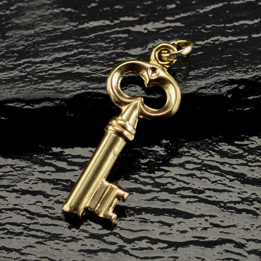 14K Gold-Filled Italy Milor Key Pendant P3158