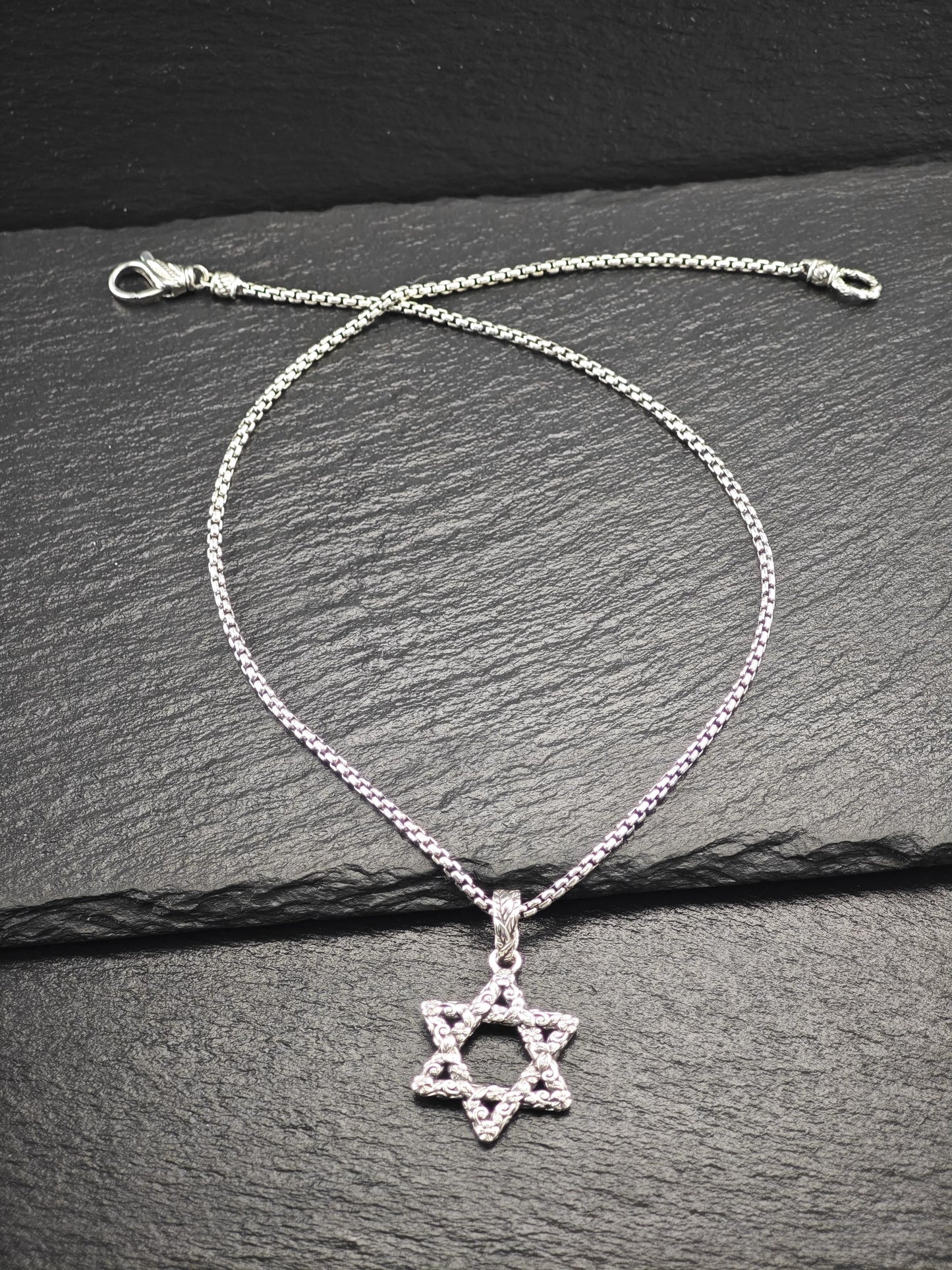 Jai Star of David Necklace Sterling Silver N2483