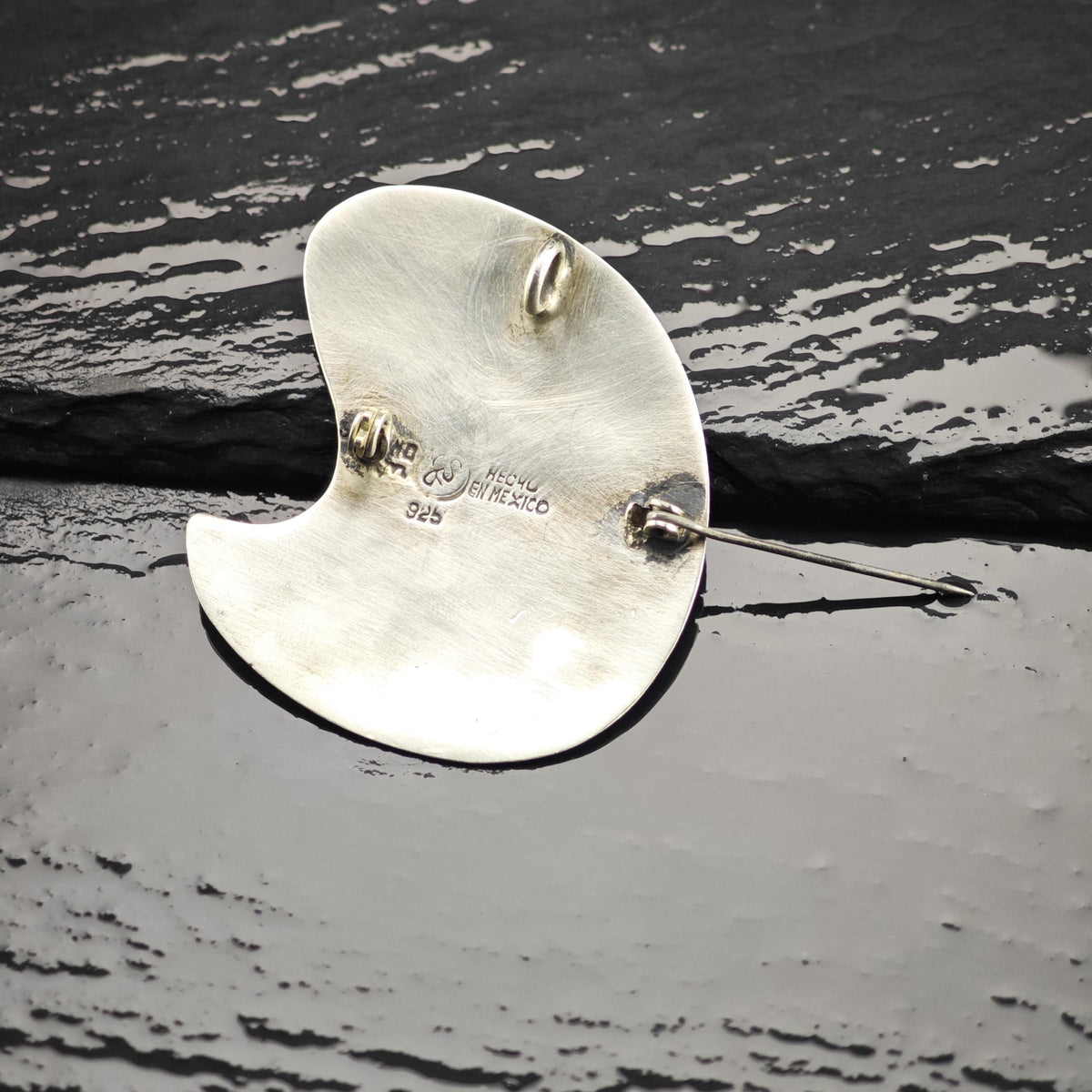 Roosters Overlay Sterling Silver Brooch/Pendant B2268
