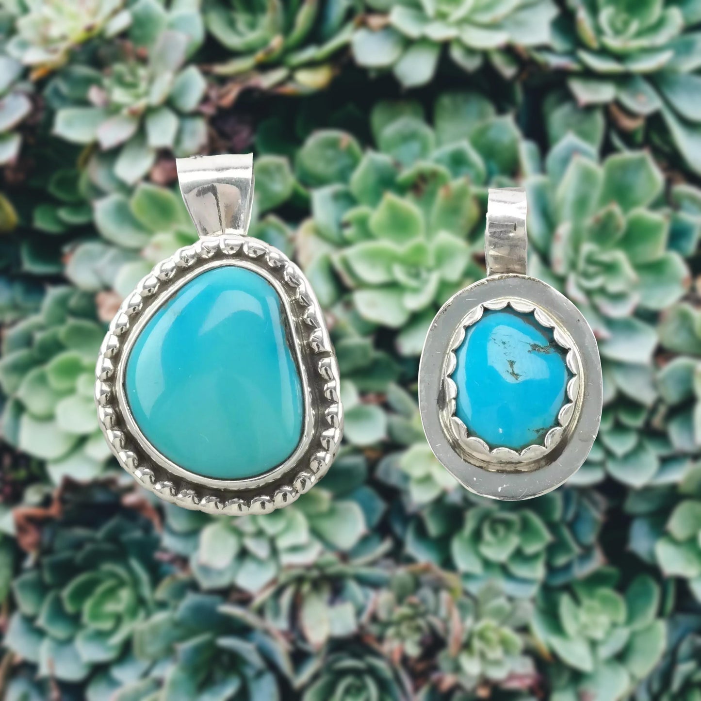 Choice Sw Turquoise Pendant Sterling Silver P2635