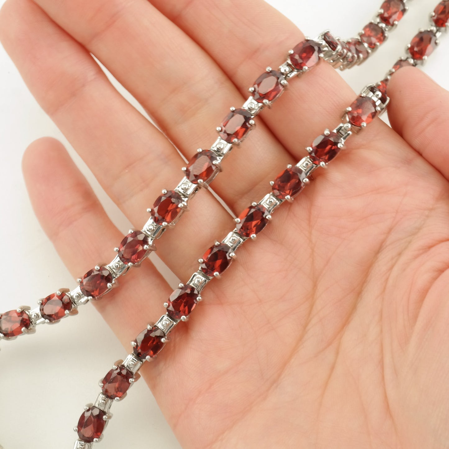 Sterling Silver Garnet Necklace