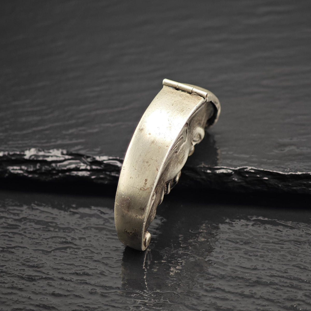 David Bowles Moon Face Match Case Sterling Silver MISC0401