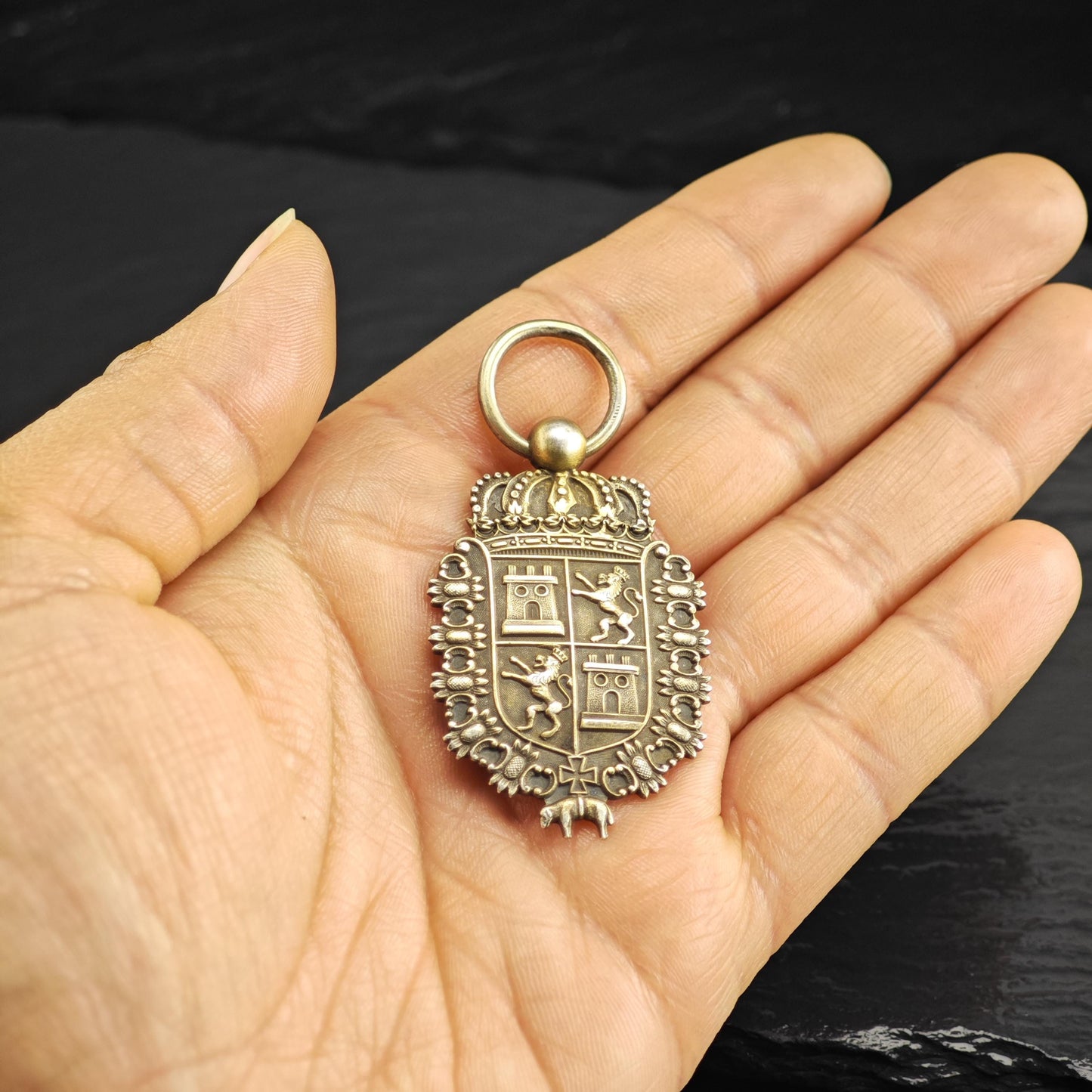 Antique Greenleaf & Crosby Co. Sterling Silver Fob P3066