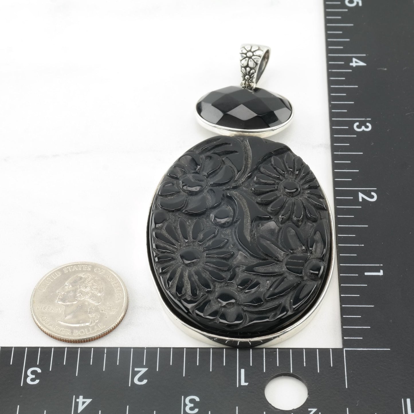 Vintage AKR Large Silver Pendant Sterling