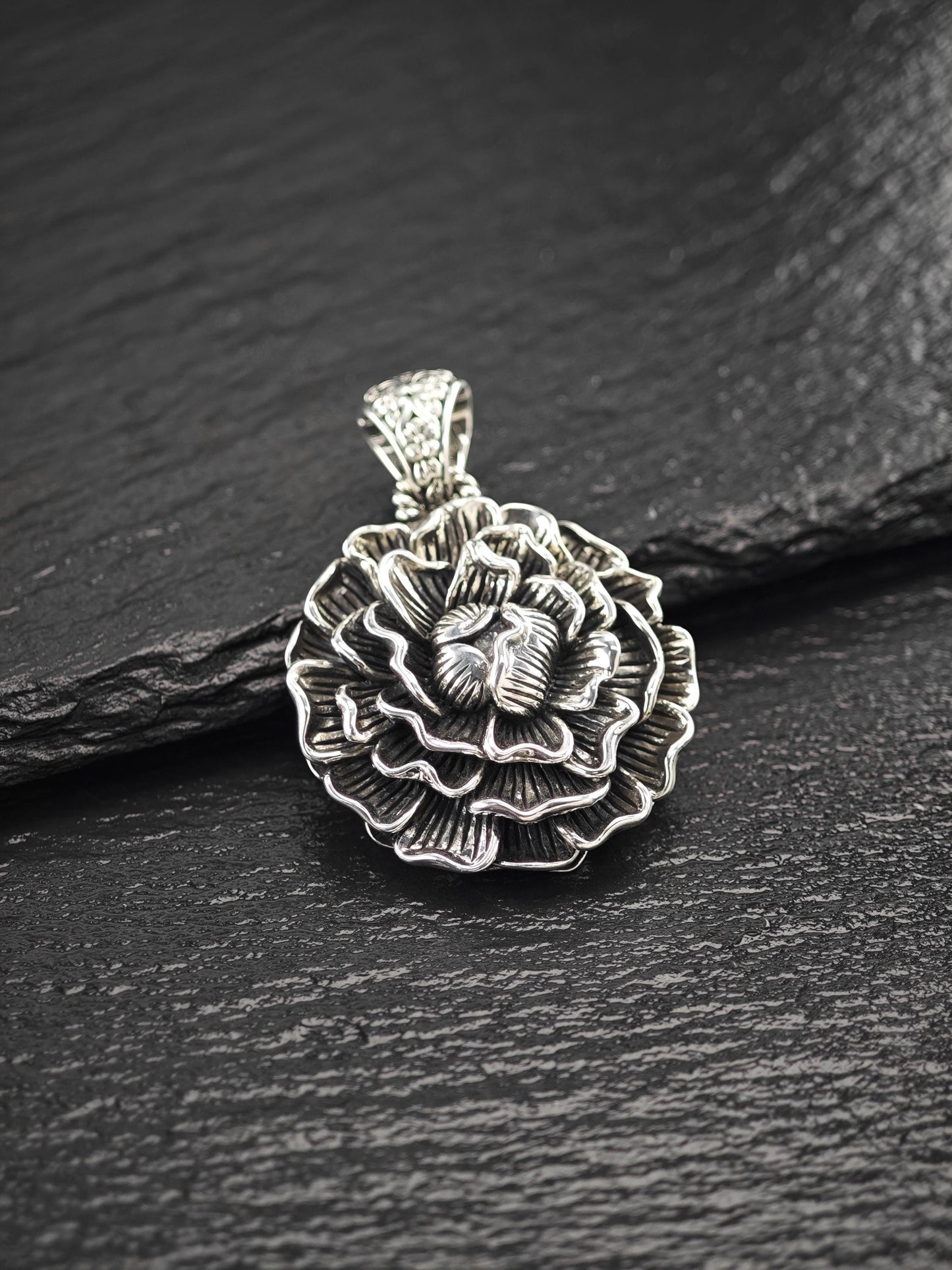 Jai, Floral Pendant Sterling Silver P2710