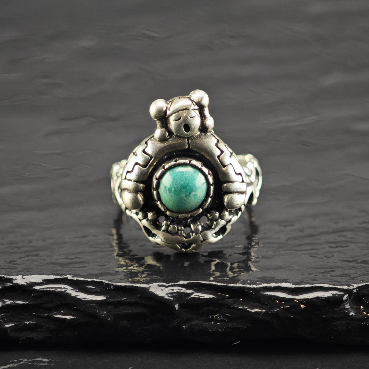 SW Turquoise Maiden Sterling Silver Ring Sz 5 R6840