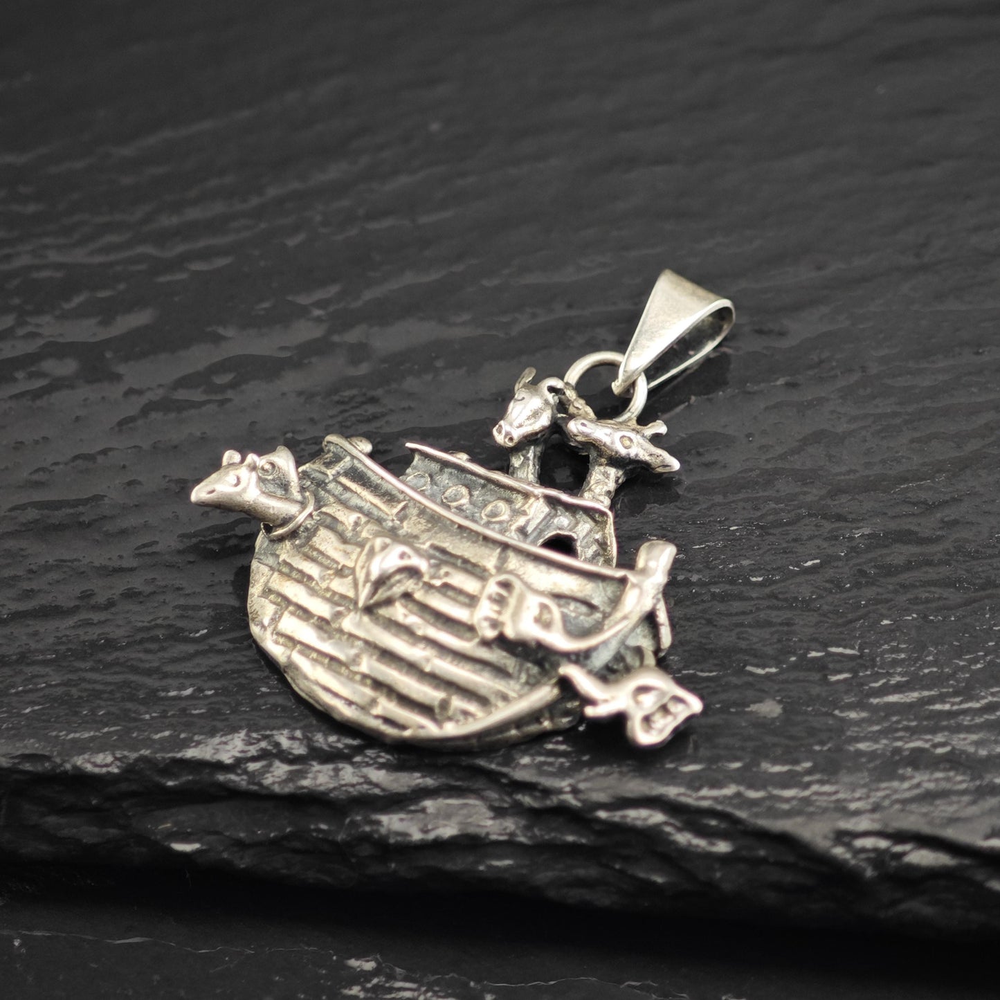 Noah's Ark Sterling Silver Pendant P3044