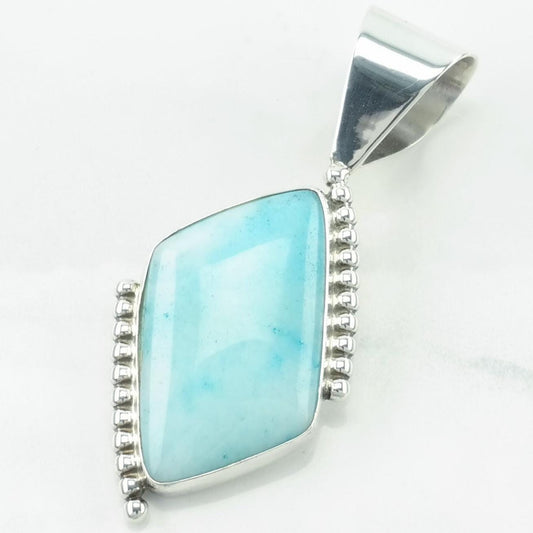 Vintage DTR Larimar Sterling Silver Pendant