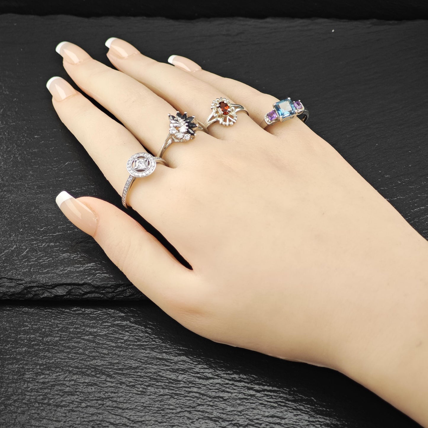 Pandora Charm Ring Sterling Silver Size 9 1/4 R6060