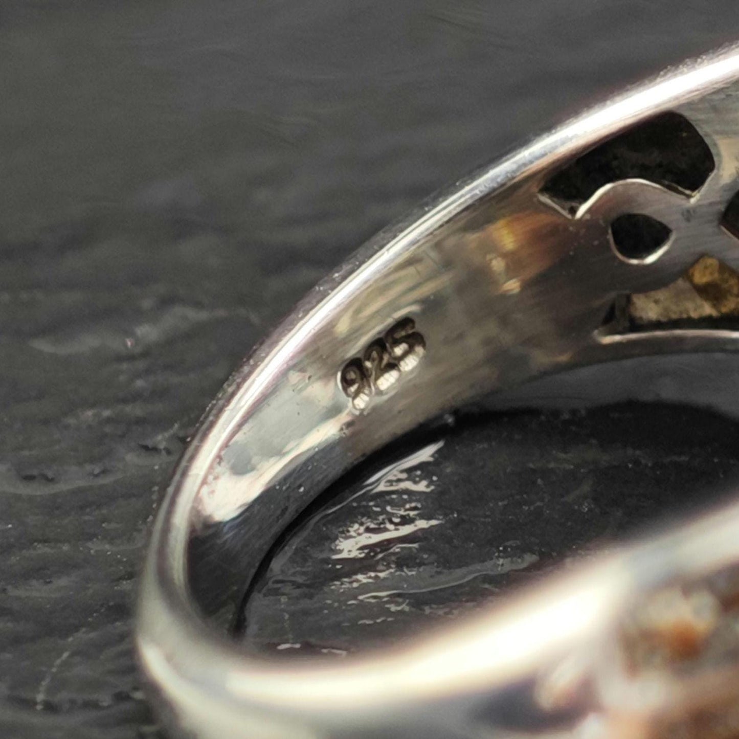 3/4 cttw Brown Diamond Square Sterling Silver Ring Sz 6 R6550