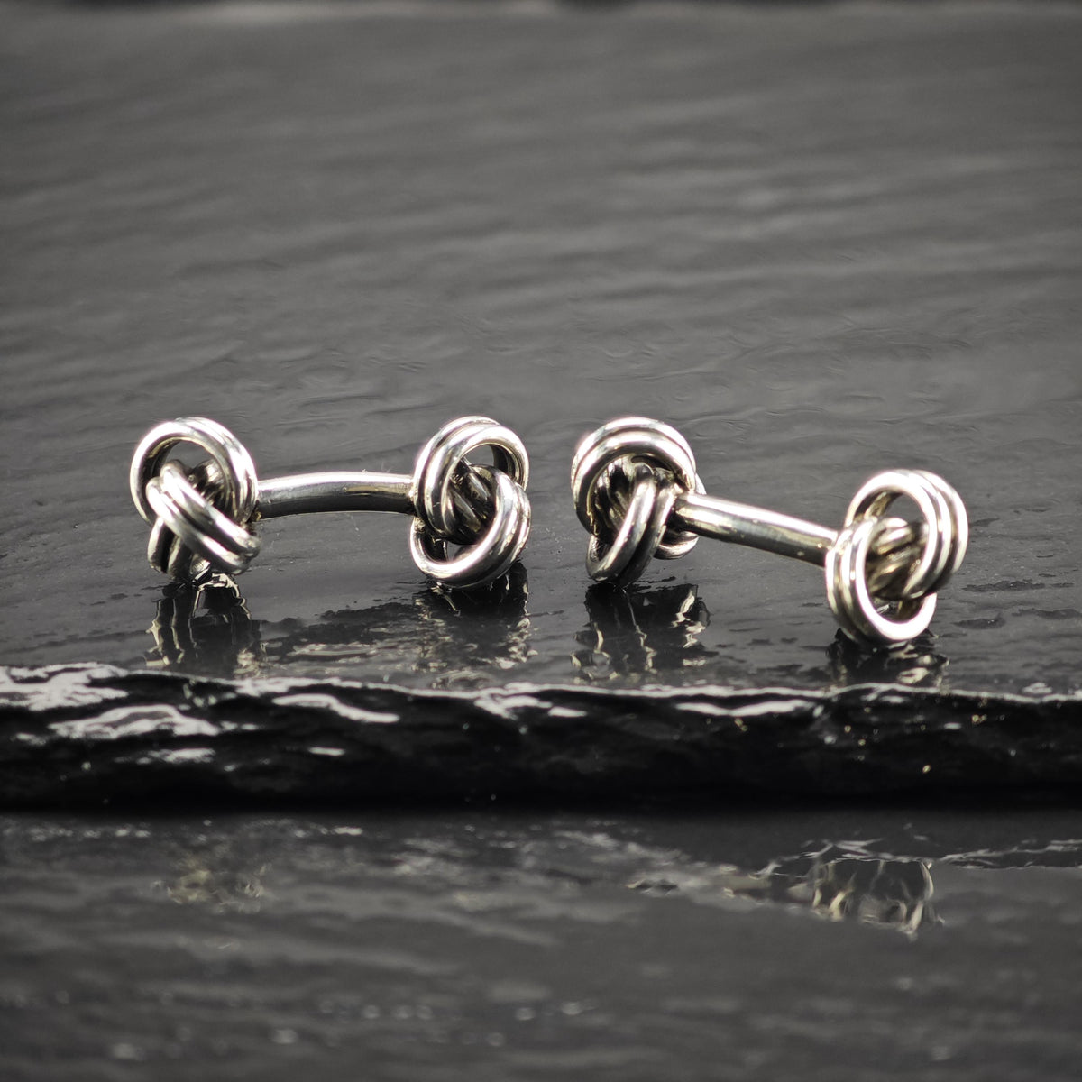 Vintage Jondell Twisted Knot Sterling Silver Cufflinks MISC0428