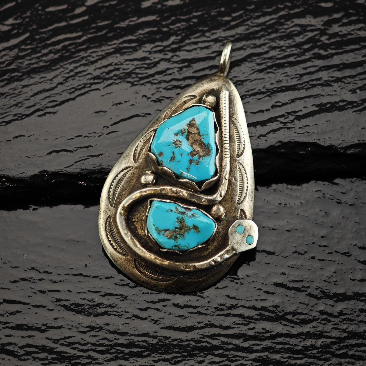 Choice of Zuni, Native American Snake Sterling Silver Pendants by Effie Calavaza P3162