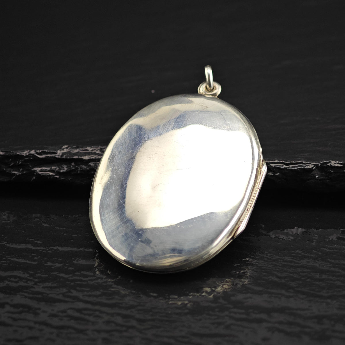 Art Nouveau Style Sterling Silver Locket Pendant P3093