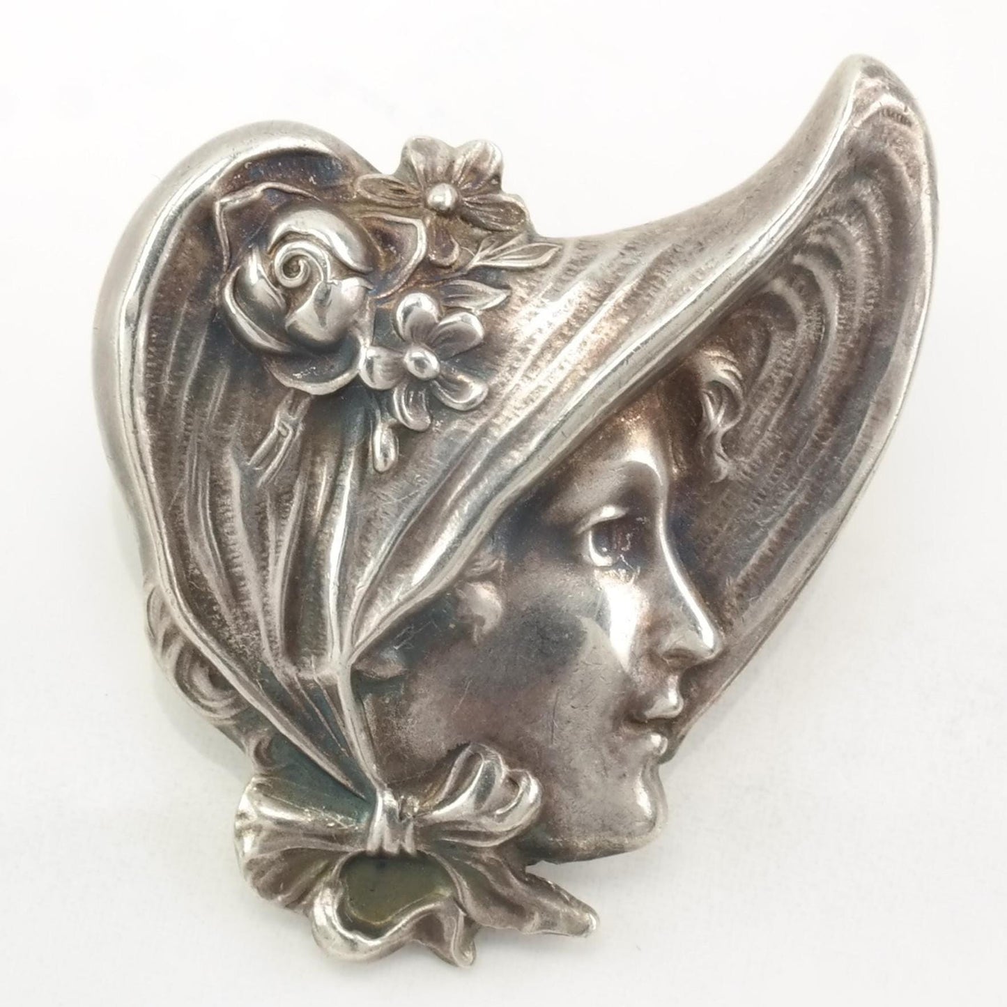 Art Nouveau Brooch Sterling Silver Unger Brothers