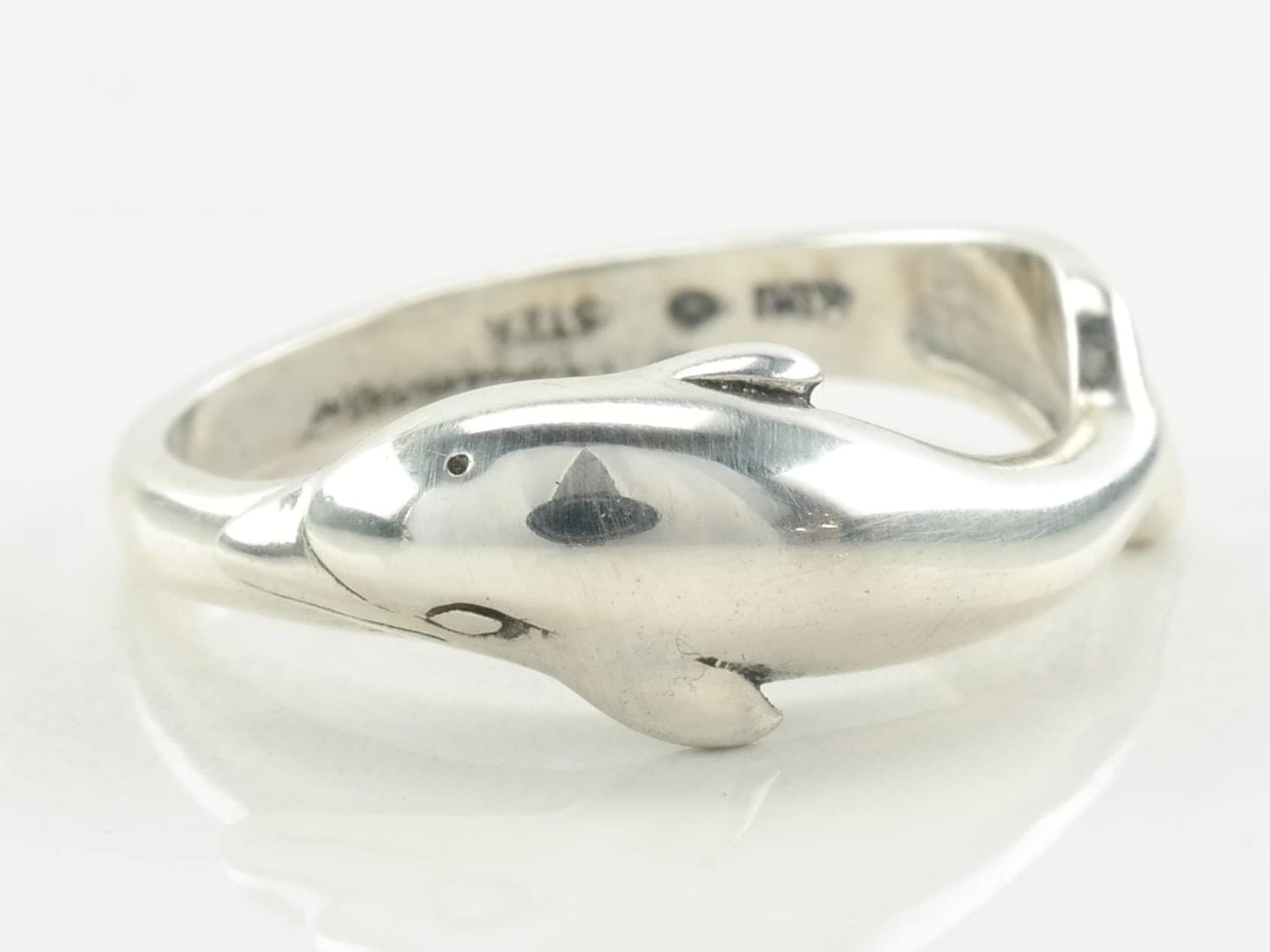 Kabana Ring Dolphin Sterling Silver Size 7