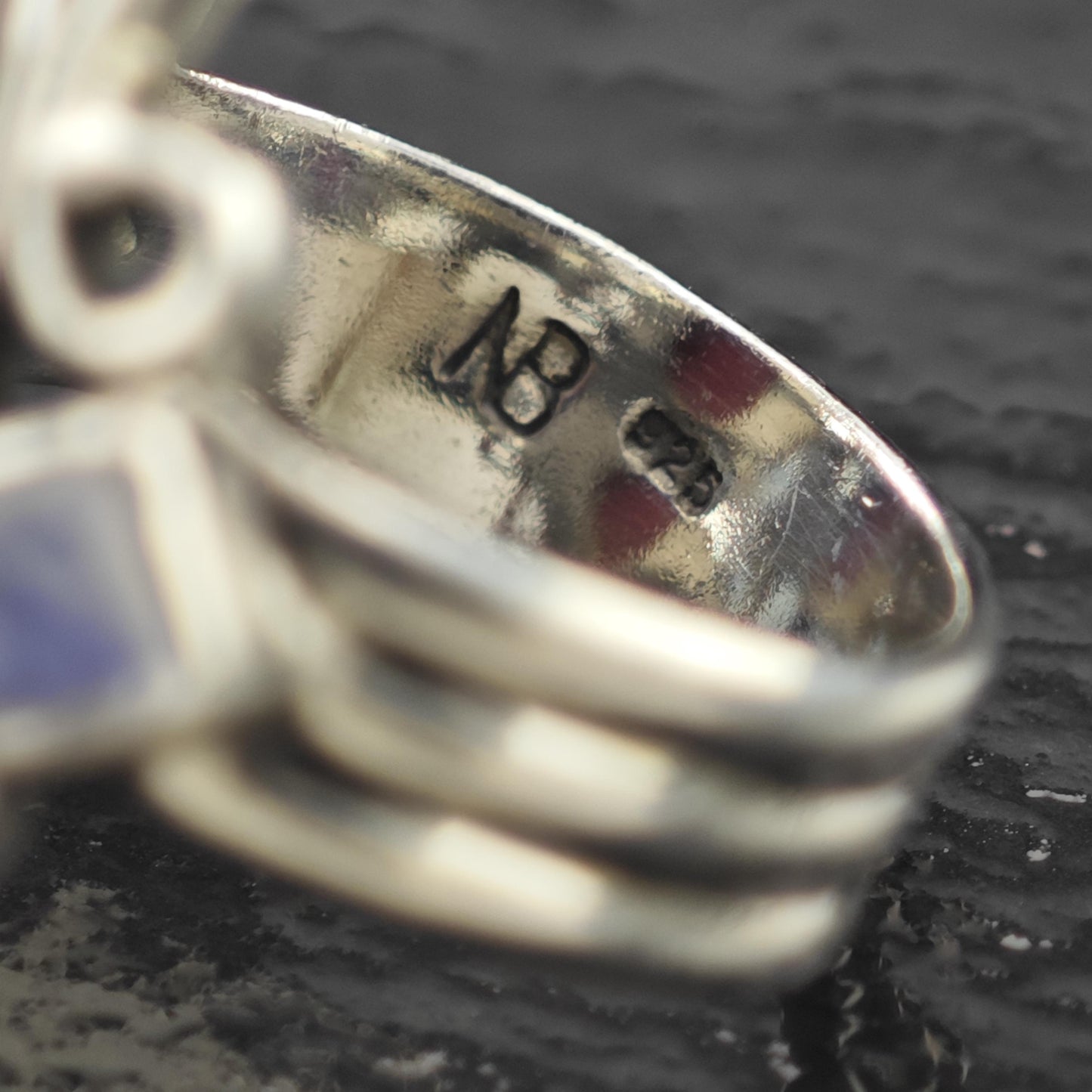 Nicky Butler Sterling Silver Ring - Vintage Gemstone Size 8