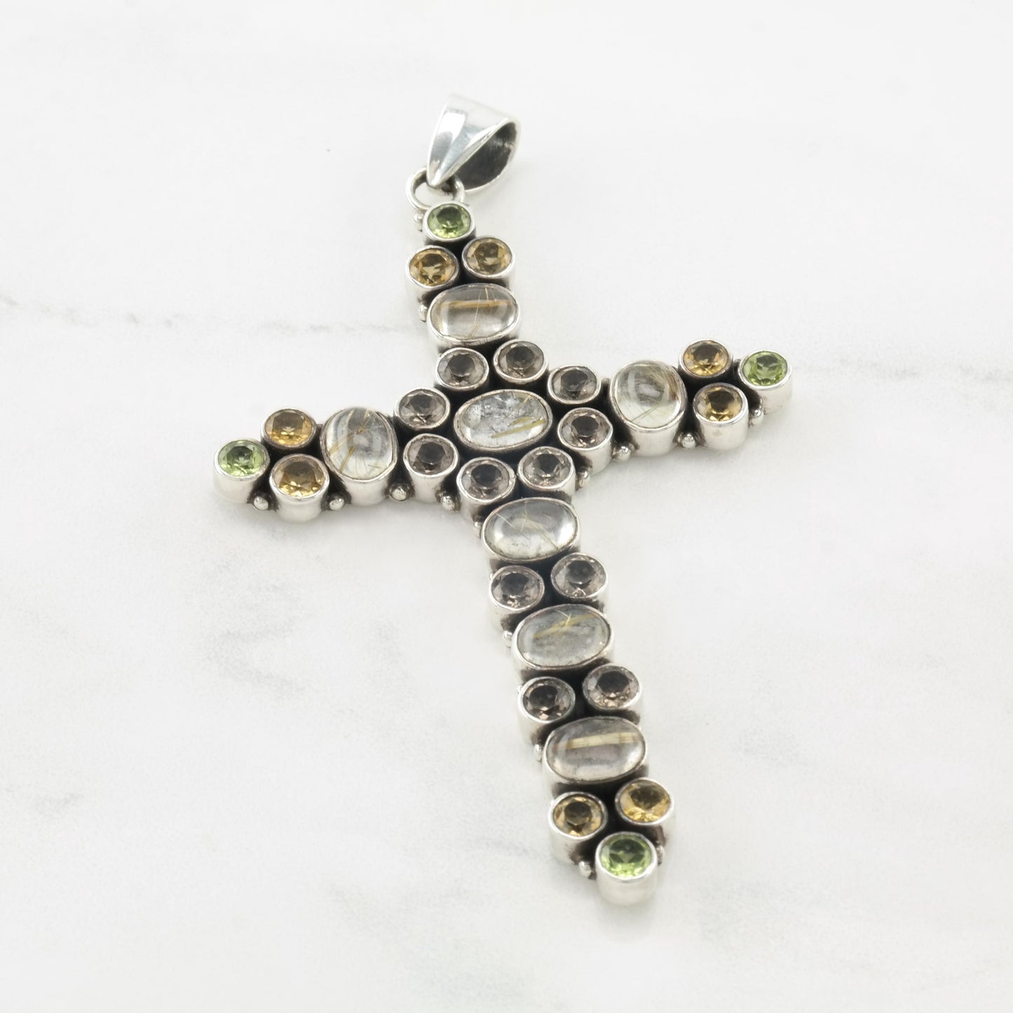 Vintage Nicky Butler Sterling Silver Cross Pendant