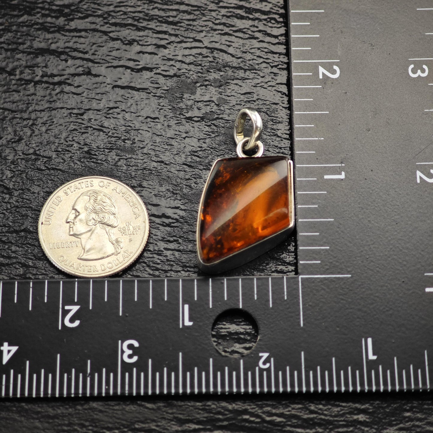 Choice of Baltic Amber Sterling Silver Pendants P3042
