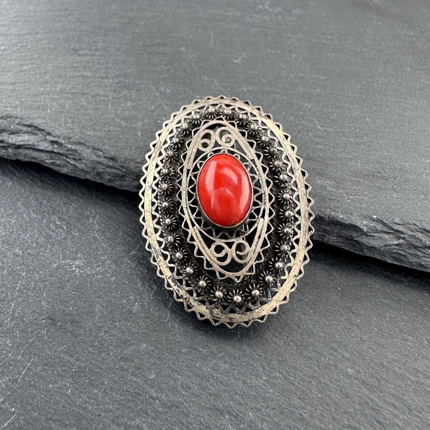 Vintage Mid Century Brooch/Pendant Sterling Silver
