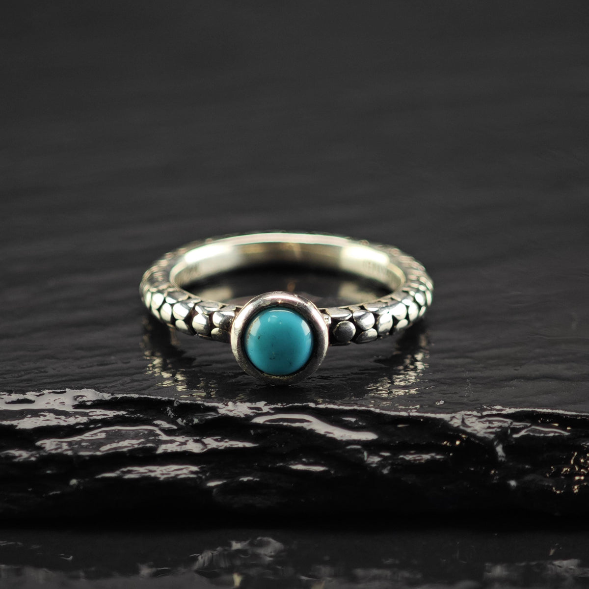 Choice of Michael Dawkins Pearl, Turquoise Sterling Silver Ring Sz 6 R6825