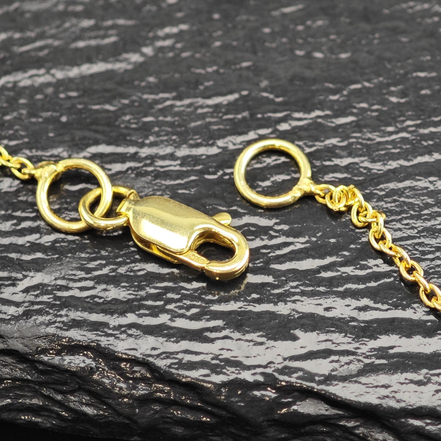 Gold Plated Link Chain Sterling Silver Necklace N2757