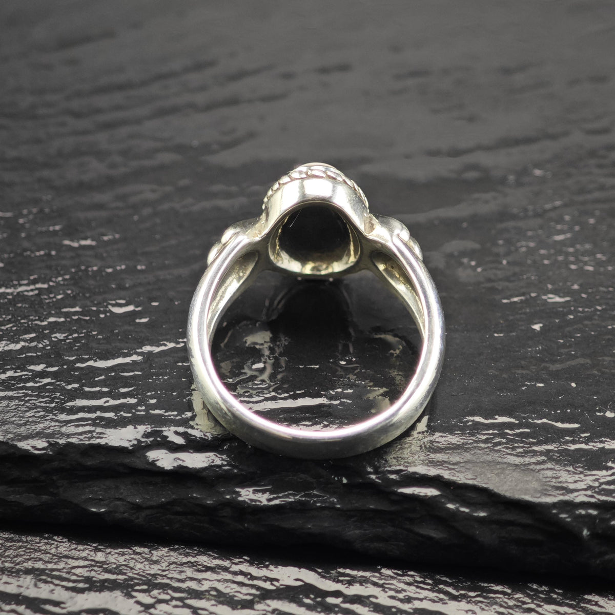 Vintage Relios MOP Sterling Silver Ring Sz 8 R6844