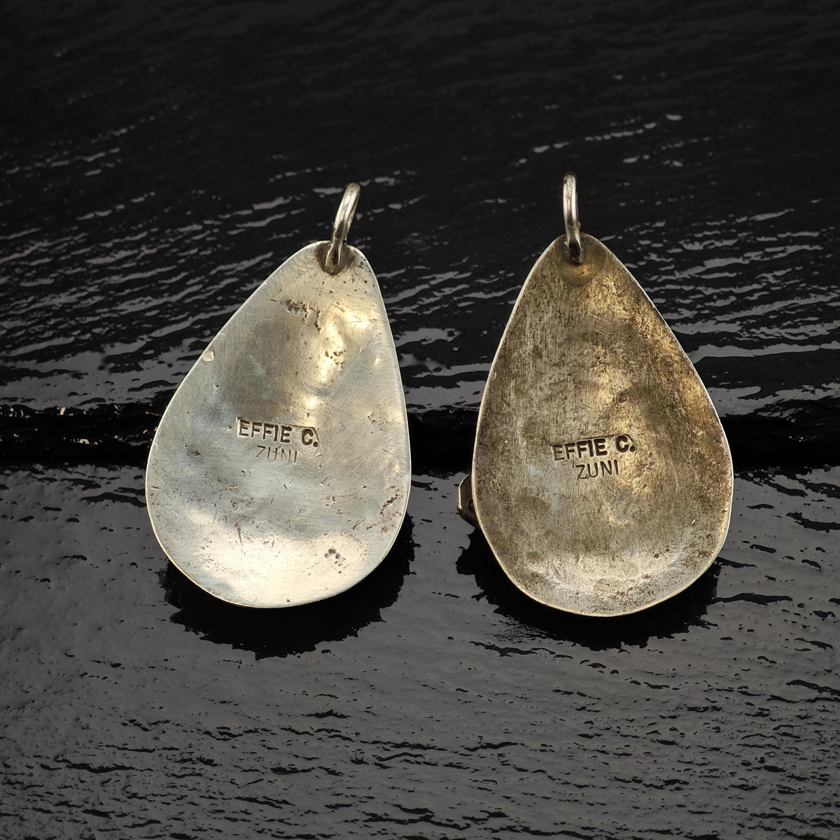 Choice of Zuni, Native American Snake Sterling Silver Pendants by Effie Calavaza P3162