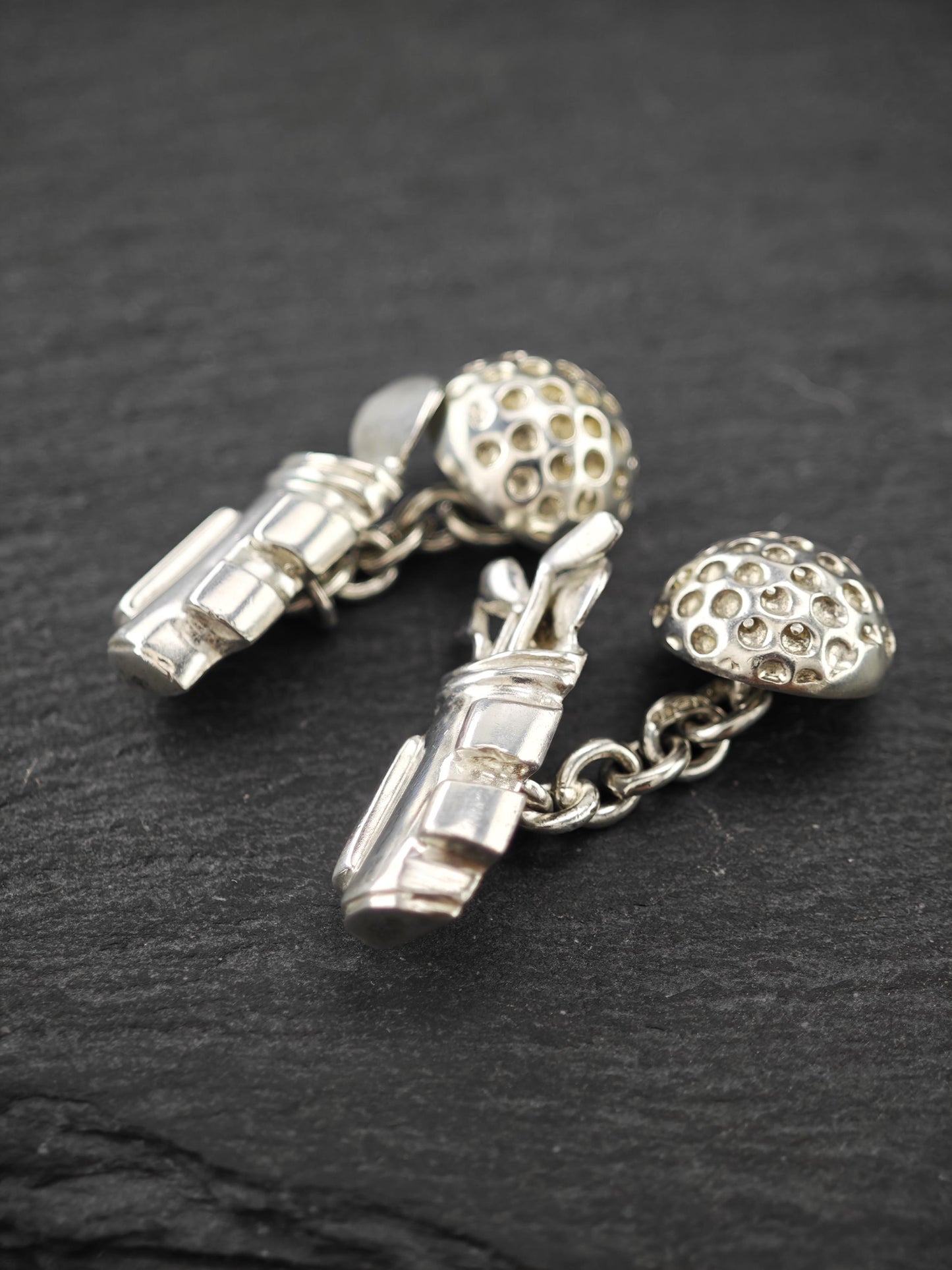 Vintage Links of London Golf Club Cufflinks Sterling Silver