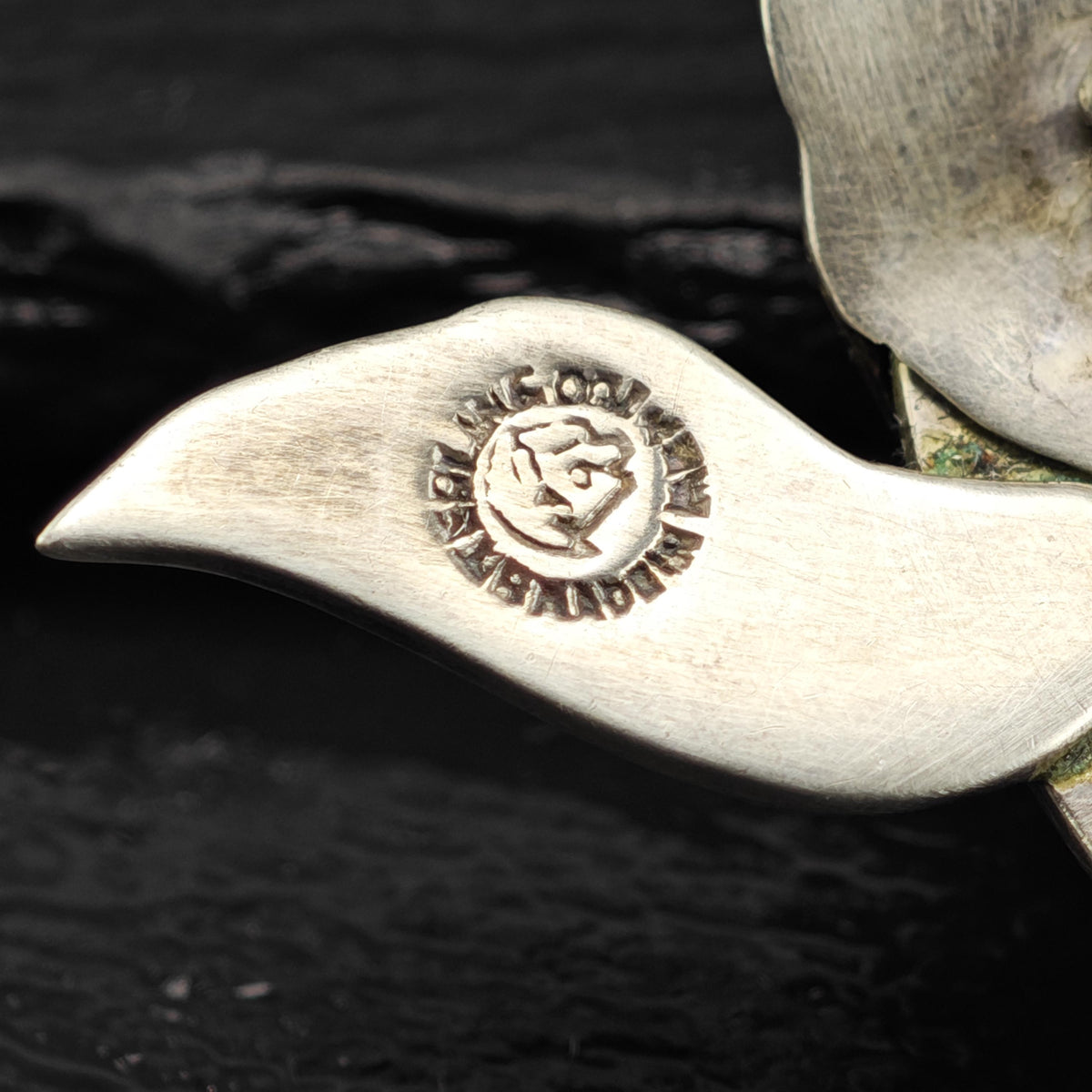 Margot De Taxco Enamel Koy Fish Sterling Silver Brooch B2262