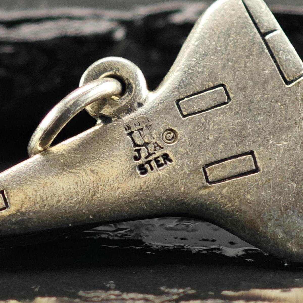 Vintage Retired James Avery Sterling Silver Airplane Charm P3166