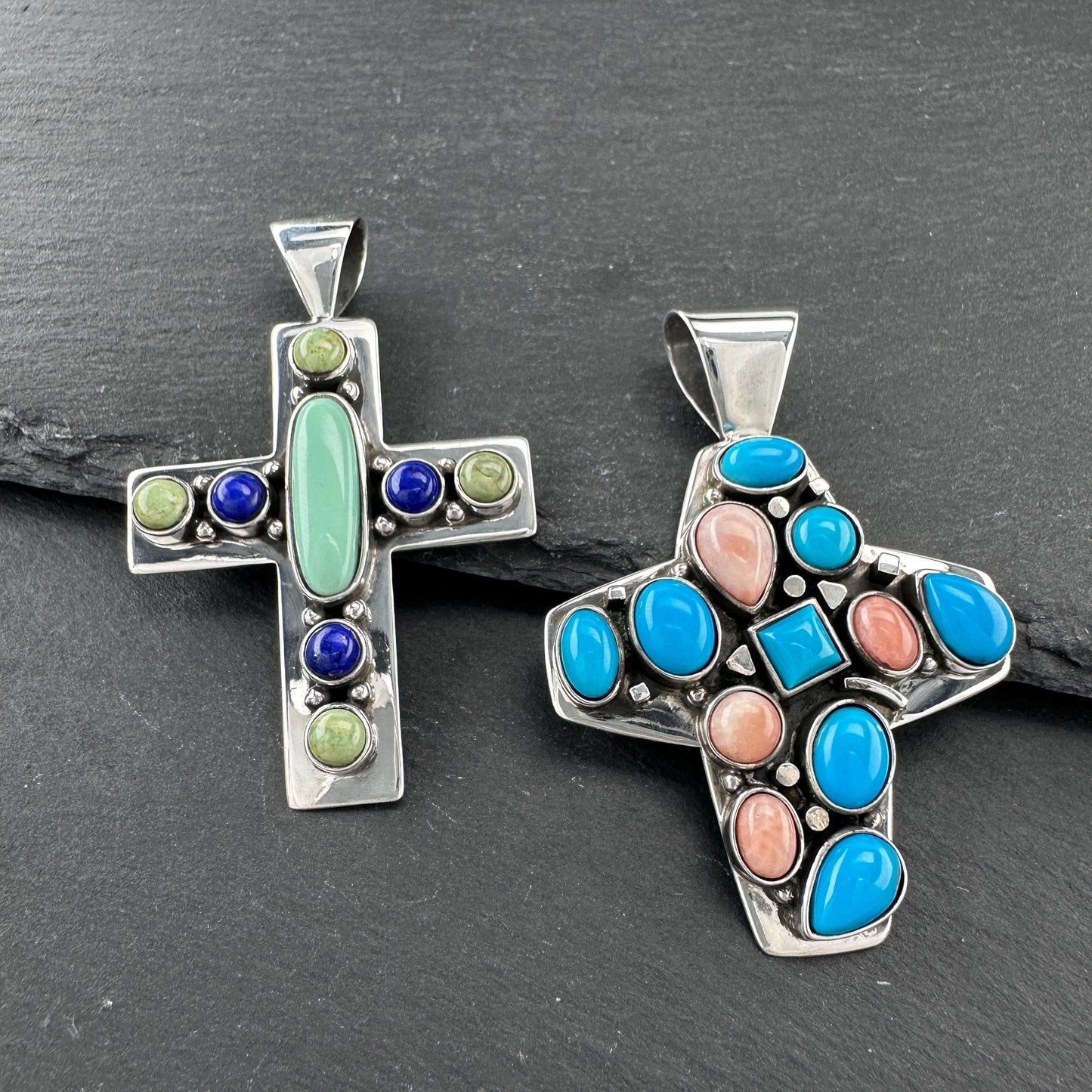 Choice of Vintage DTR Cross Pendants Sterling Silver