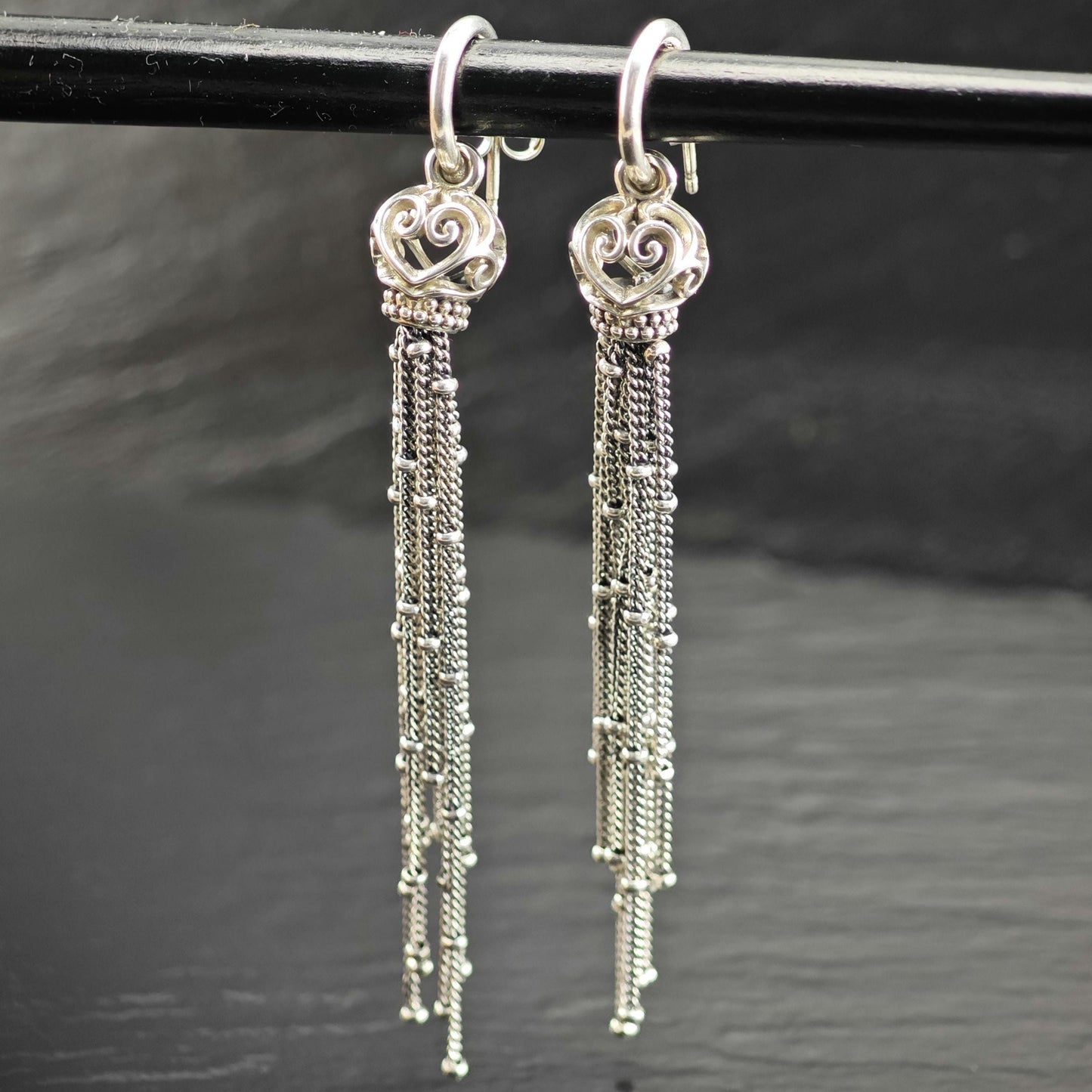 Vintage Pandora Stud/Dangle Sterling Silver Earrings ER3174