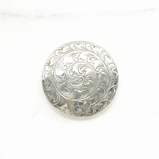 Vintage Kalo Sterling Silver Brooch Stamped Floral