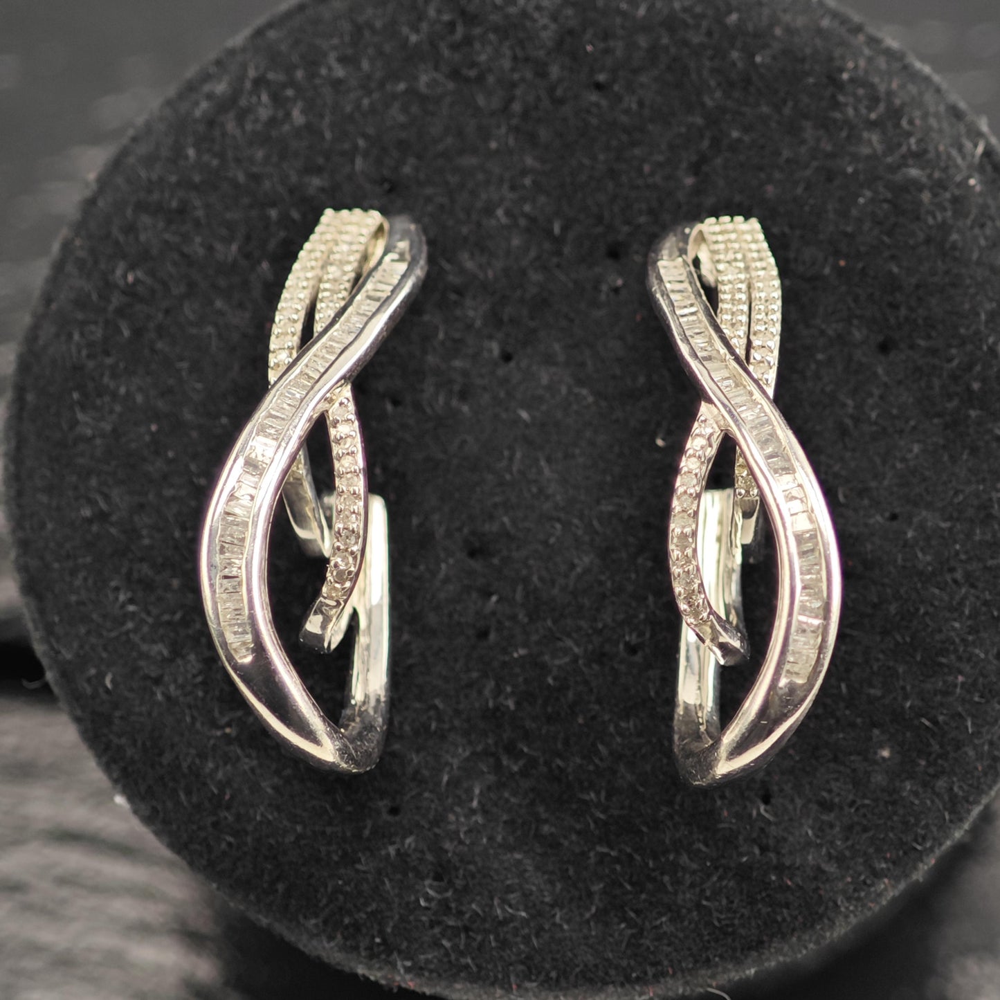 2/3 cttw Diamond Sterling Silver Stud Earrings ER3111