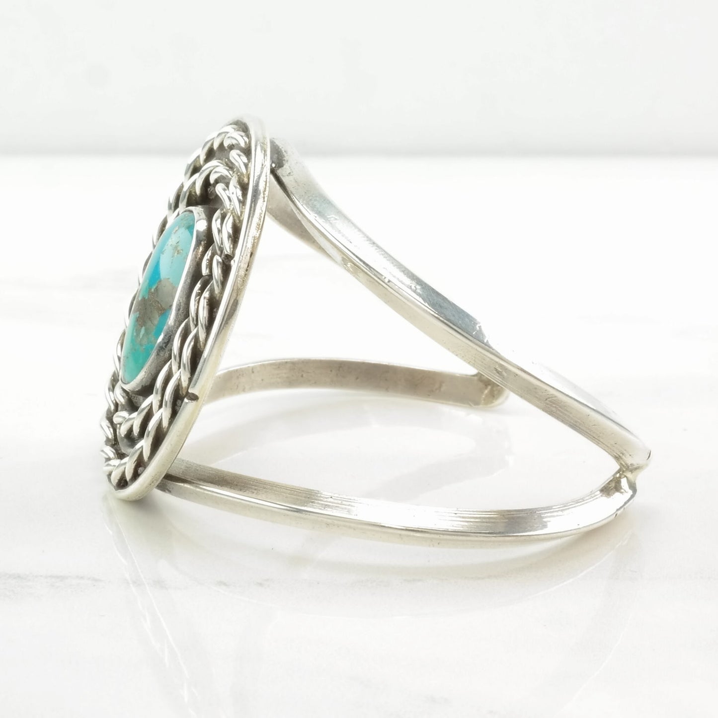 Southwest Sterling Silver Cuff Bracelet Turquoise