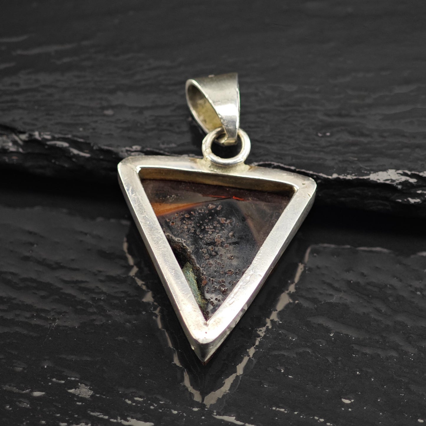Baltic Amber Pendant Sterling Silver P3037