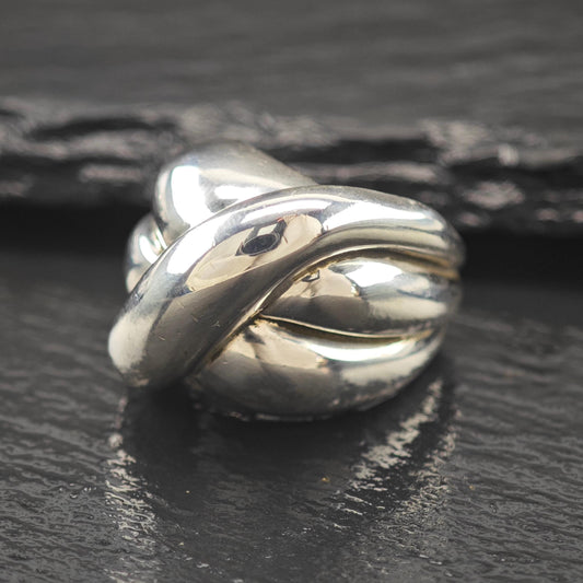 Charles Krypell Abstract Dome Ring Sterling Silver Size 5 1/4