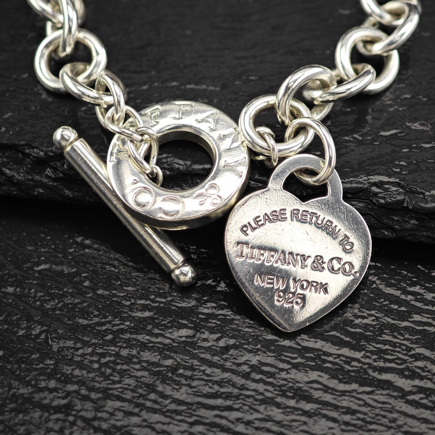Choice of Tiffany Curb Link Tag Bracelets, Sterling Silver