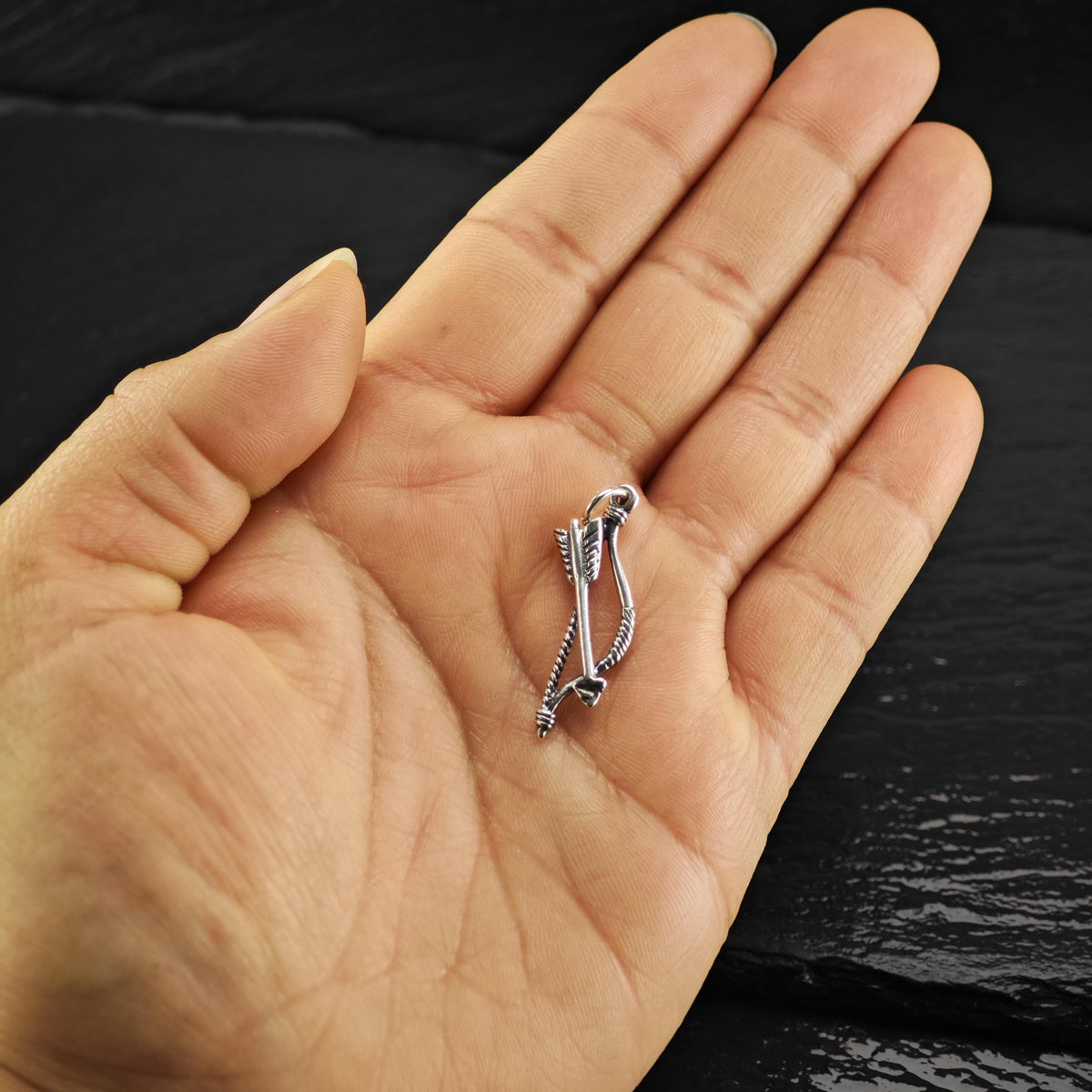 Vintage James Avery Sterling Silver Bow and Arrow Charm P3173
