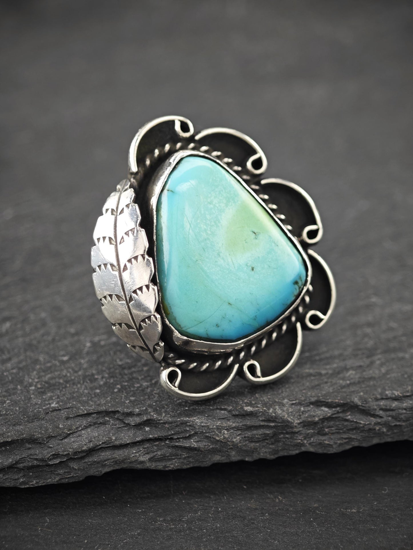 Native American Turquoise Ring Sterling Silver
