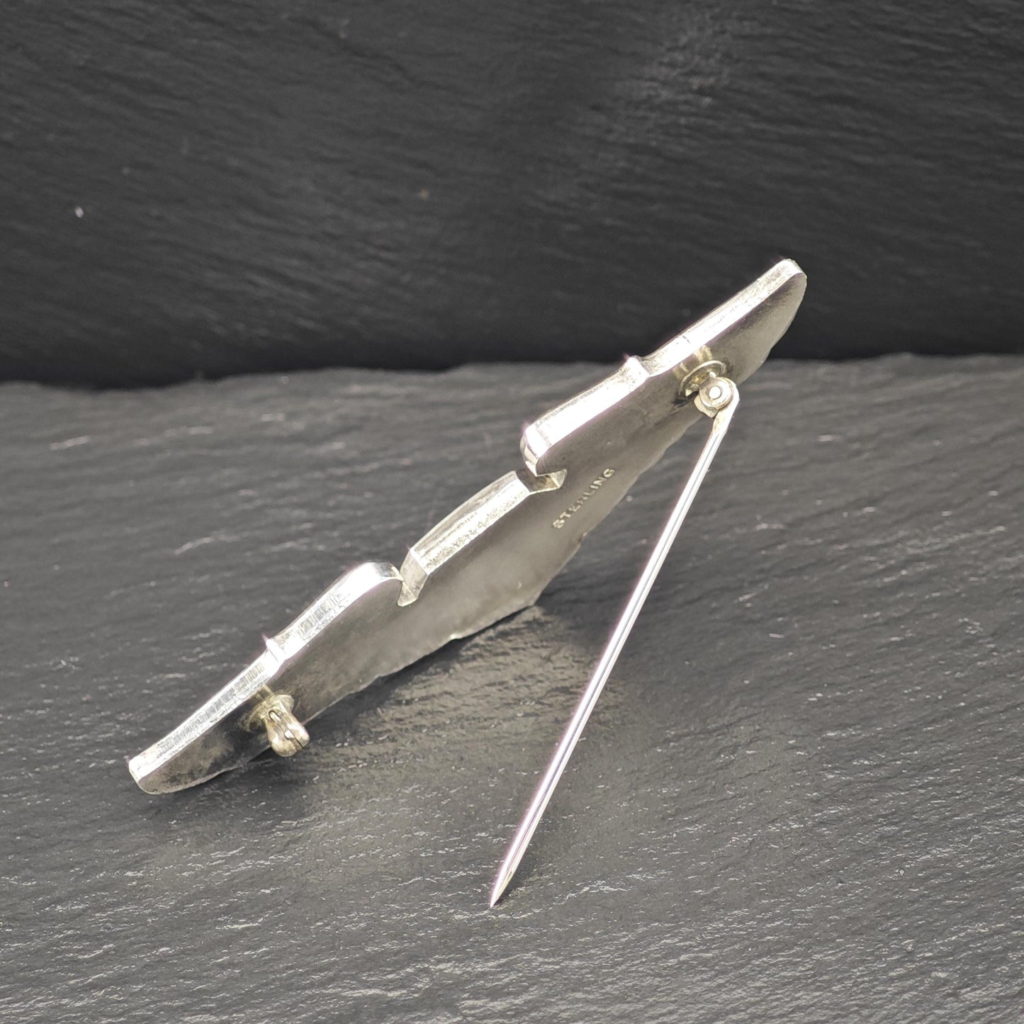 WW2 Sterling Silver Brooch, USAF Navigator Observer Wings