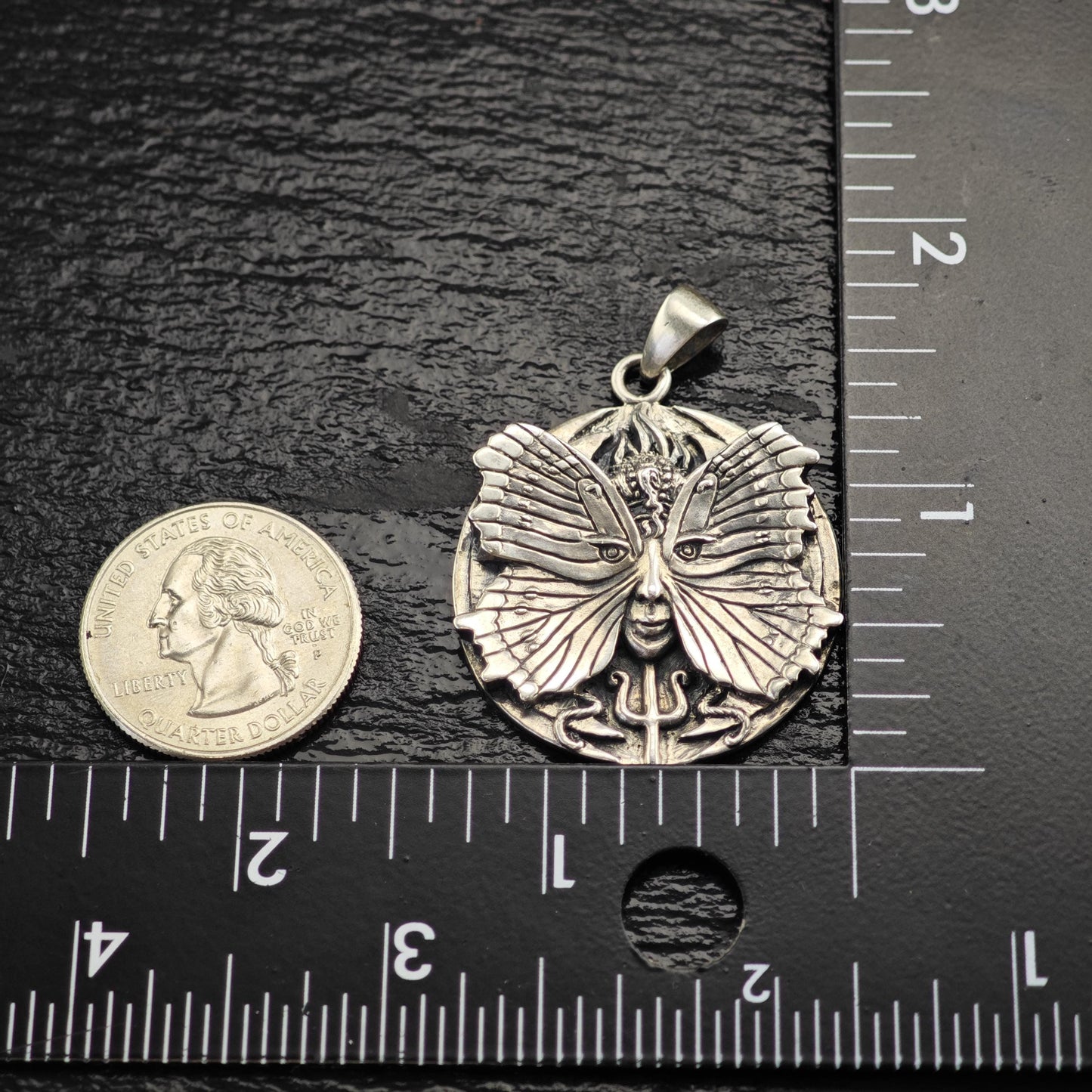 Oberon Zell Spirit Goddess Sterling Silver Pendant P3076