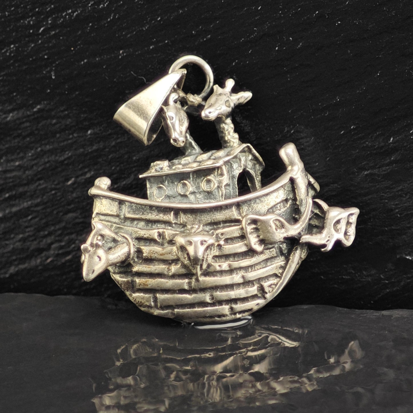Noah's Ark Sterling Silver Pendant P3044