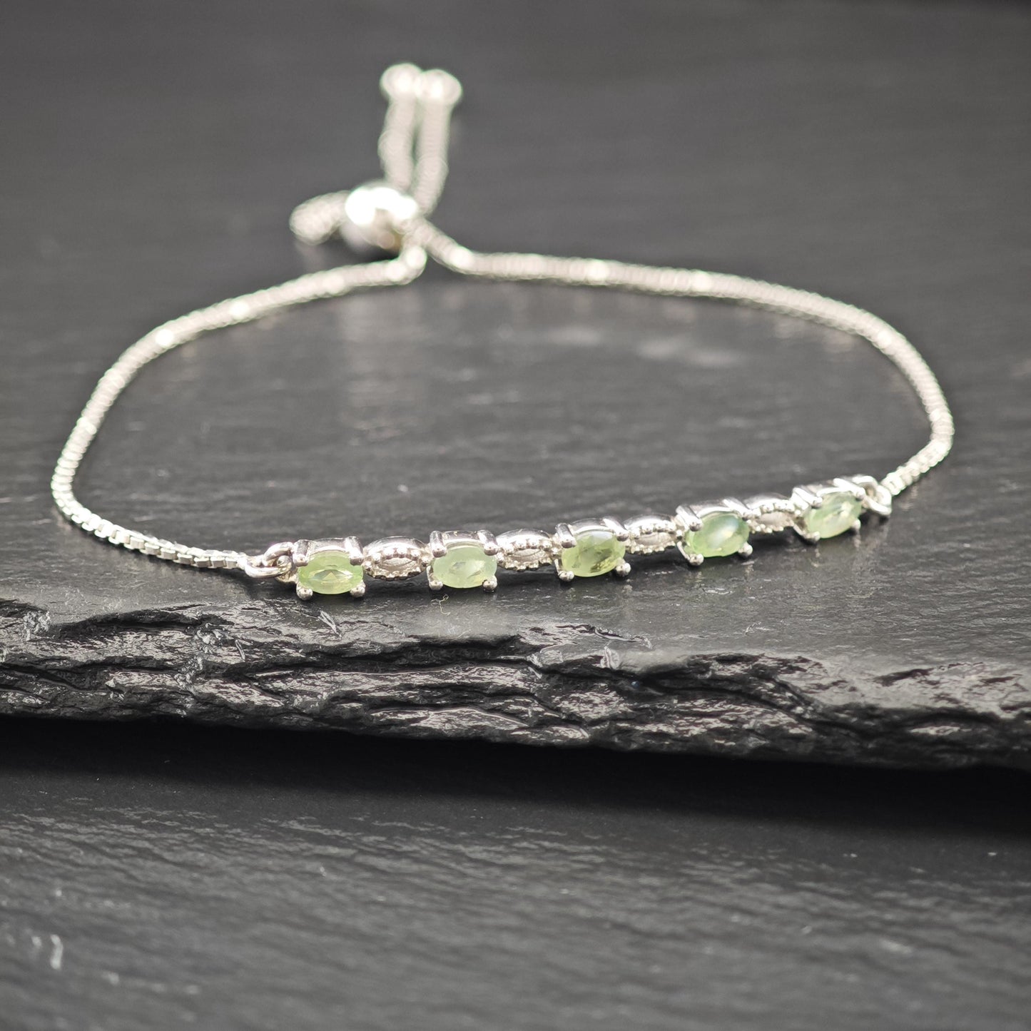 Choice of Bolo Gemstone Bracelets Sterling Silver